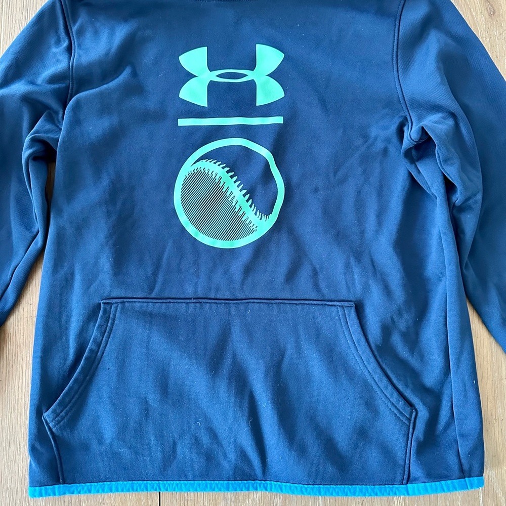 Under Armour Kids’ Boys’ Baseball Graphic Hooded Sweatshirt Hoodie - Picture 4 of 9